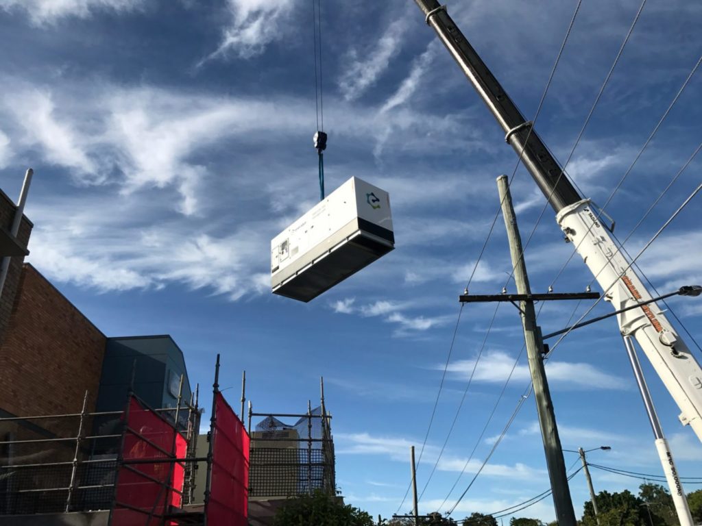 Eneraque Ipswich Hospital Generator Sky Lift