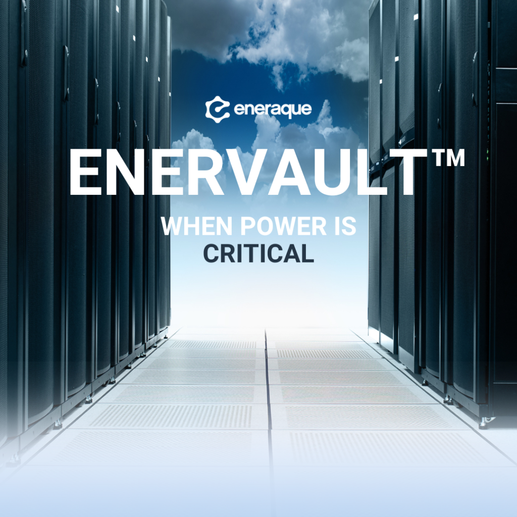 The EnerVault by Eneraque. Critical power for data centres. 